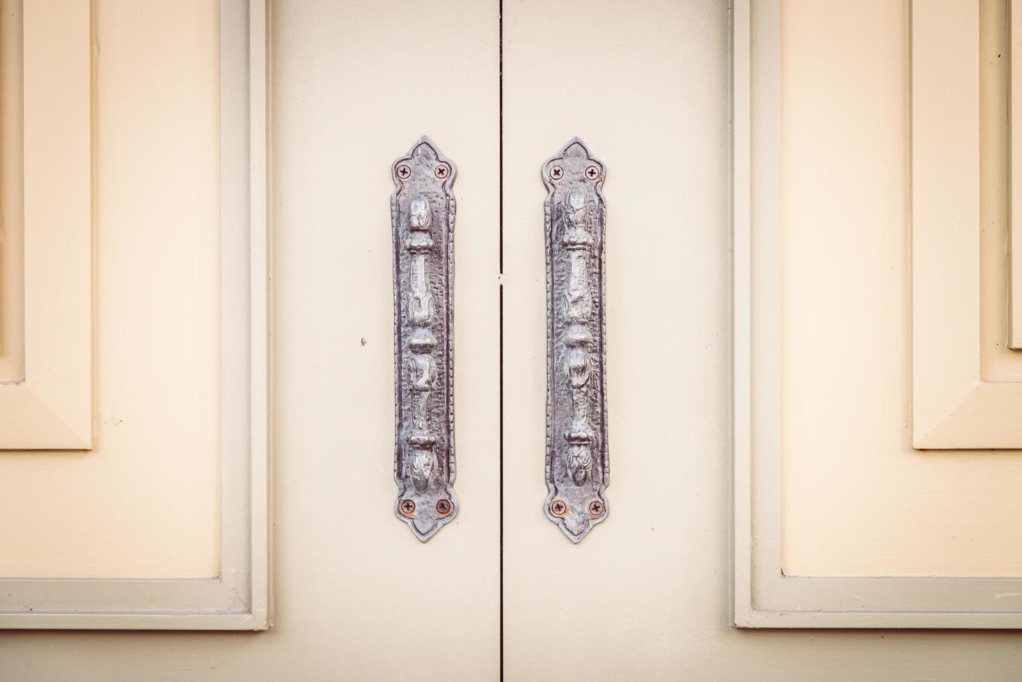 manija de la puerta estilo vintage foto