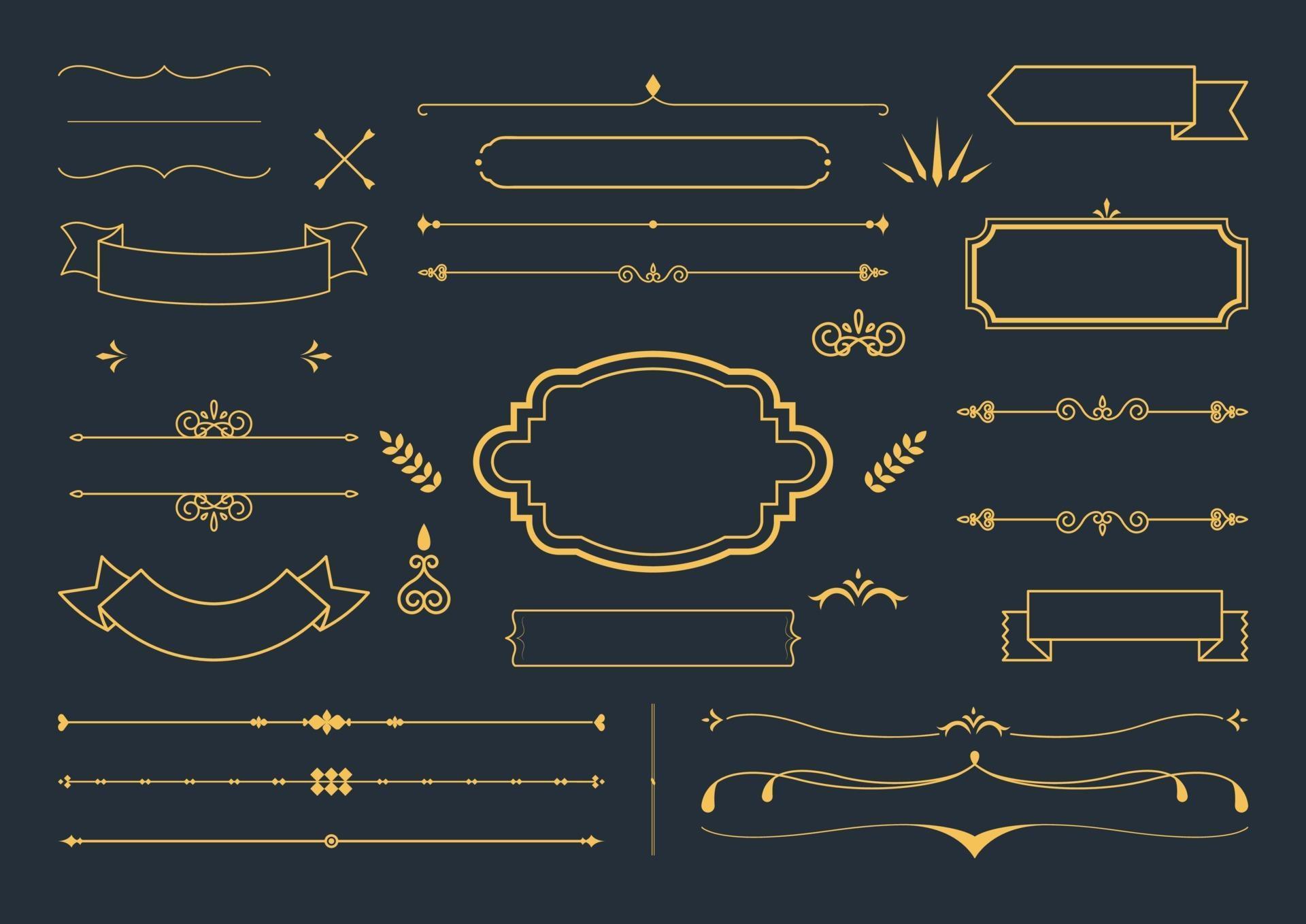 set of label ornaments 2259892 Vector Art at Vecteezy