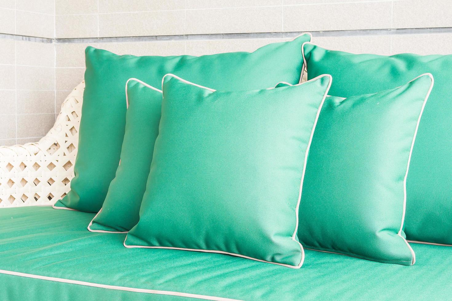 Sofa pillow decoration photo