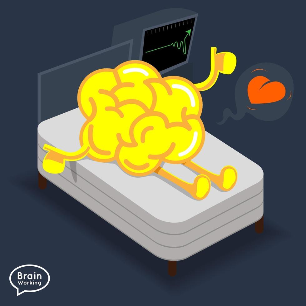 brain tried illustrate vector