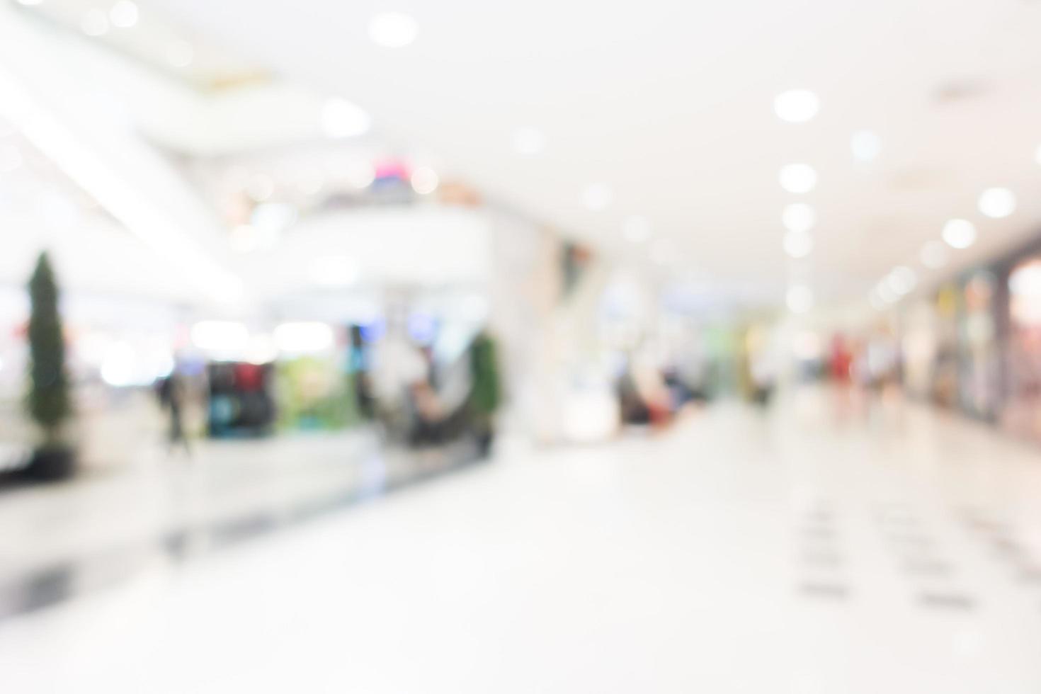 Defocused shopping mall photo