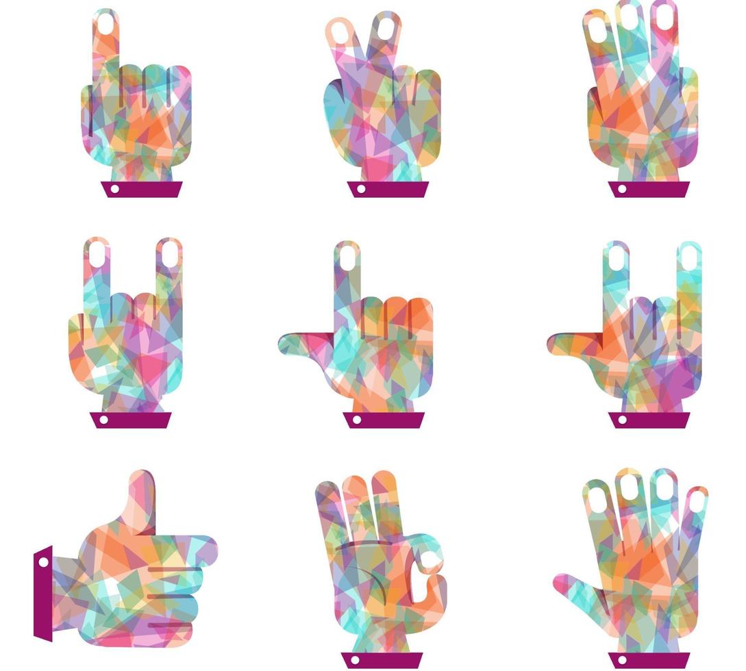 Hand Shape Gesture vector