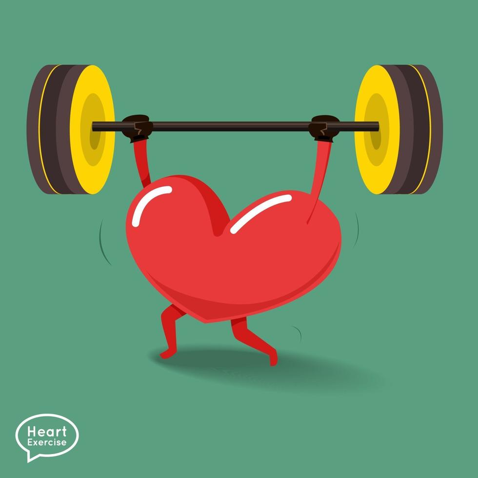Heart fitness illustrations vector