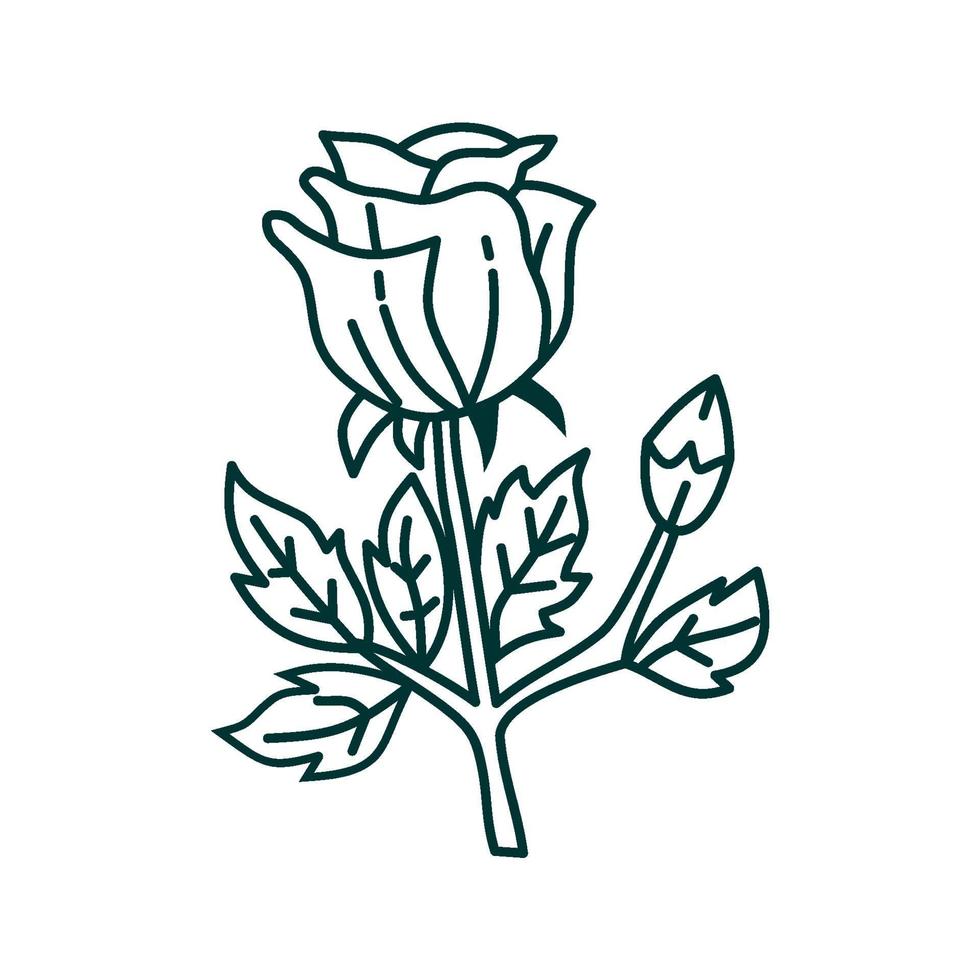 Flower Leaf Illustration Design Template vector