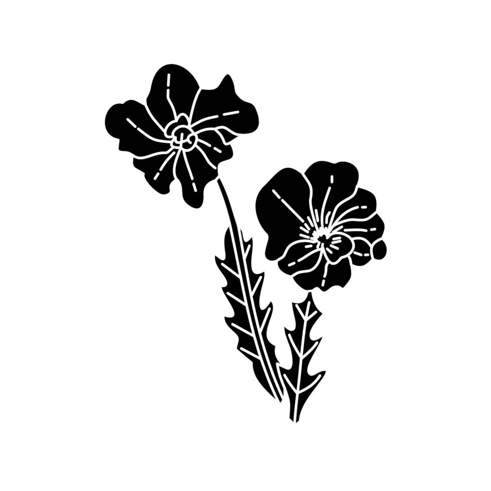 Flower Leaf Illustration Design Template vector