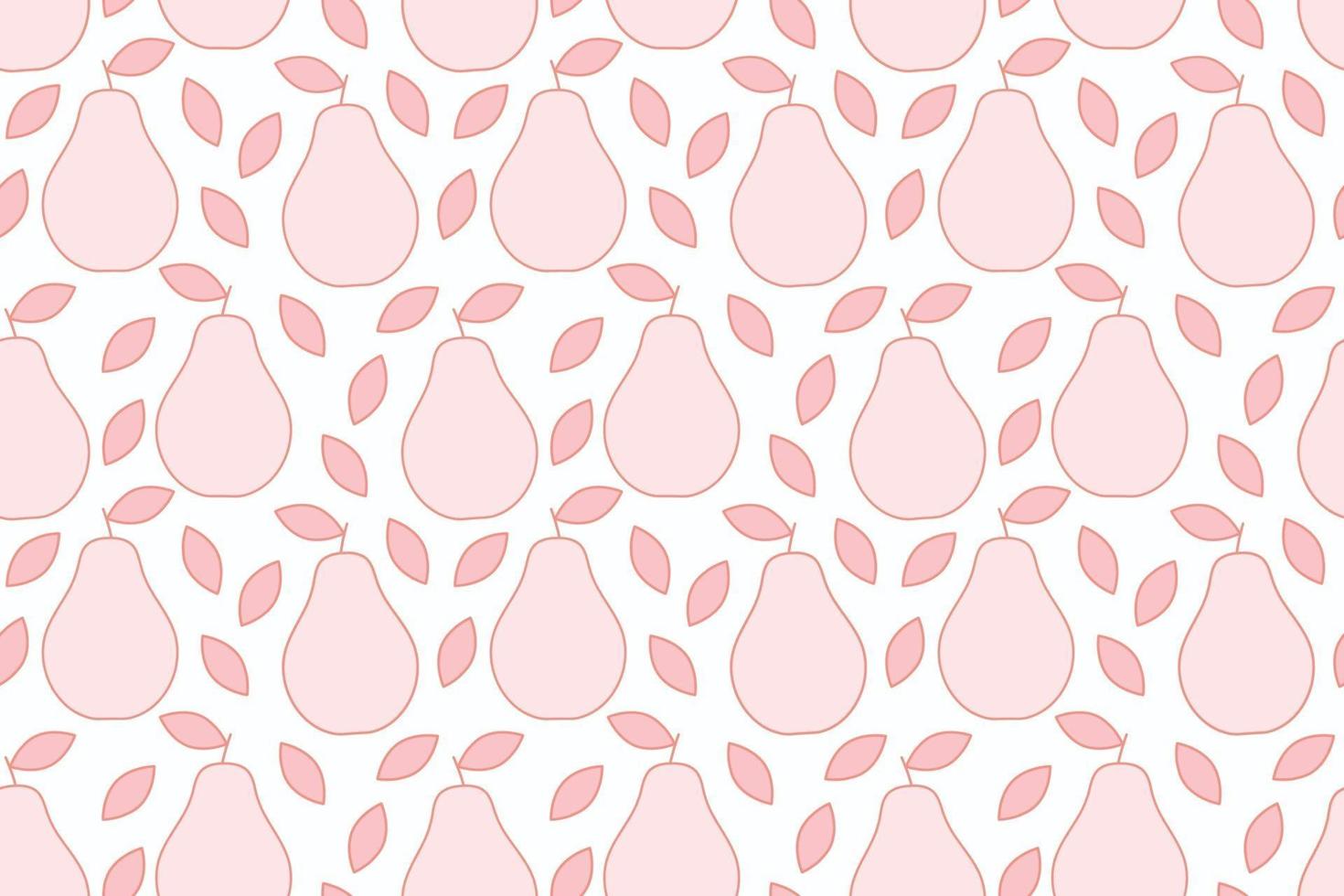 Tropical seamless background with pears vector