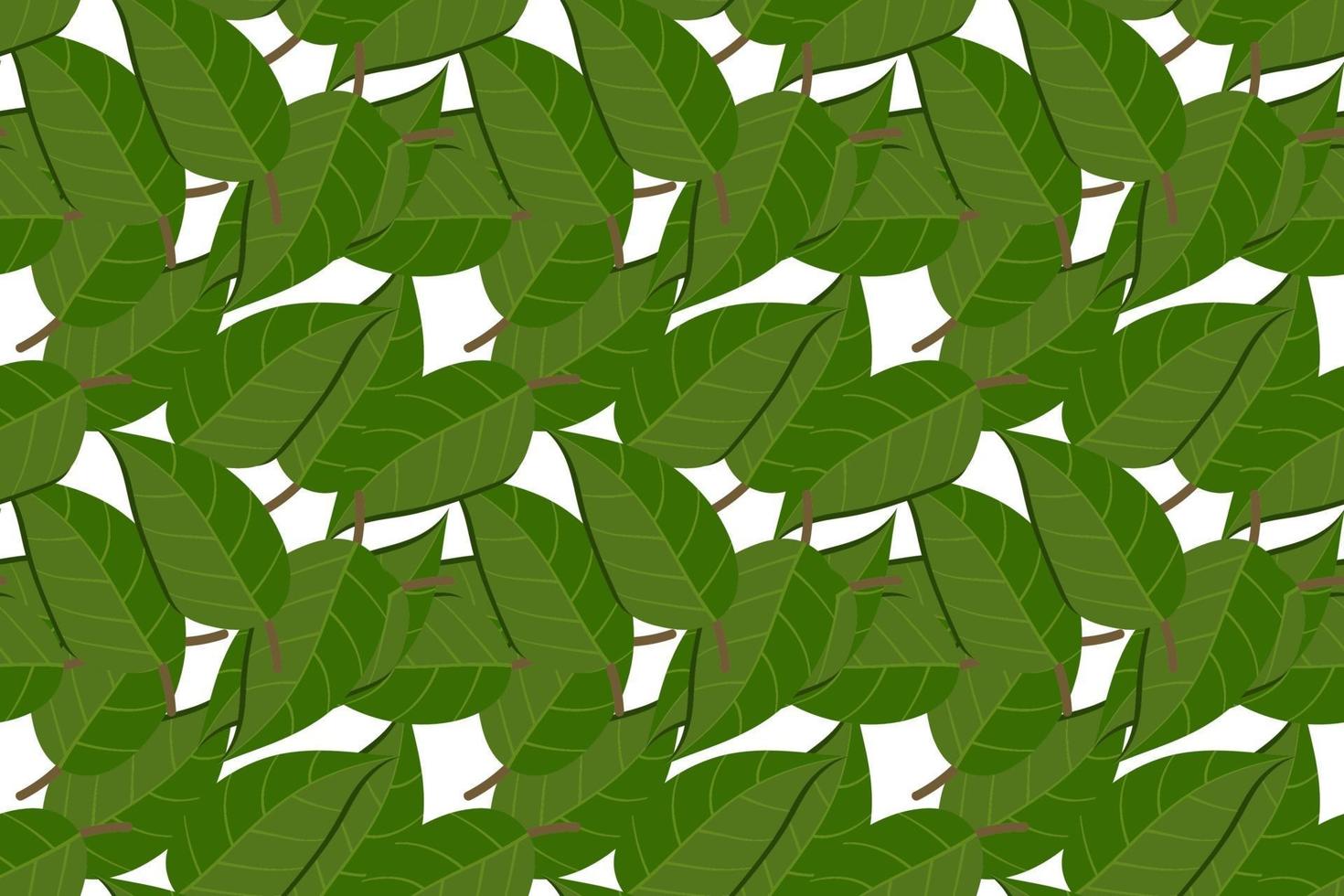Tropical background with leaves. Leaf repeated background. Vector illustration seamless pattern. Modern exotic abstract design.