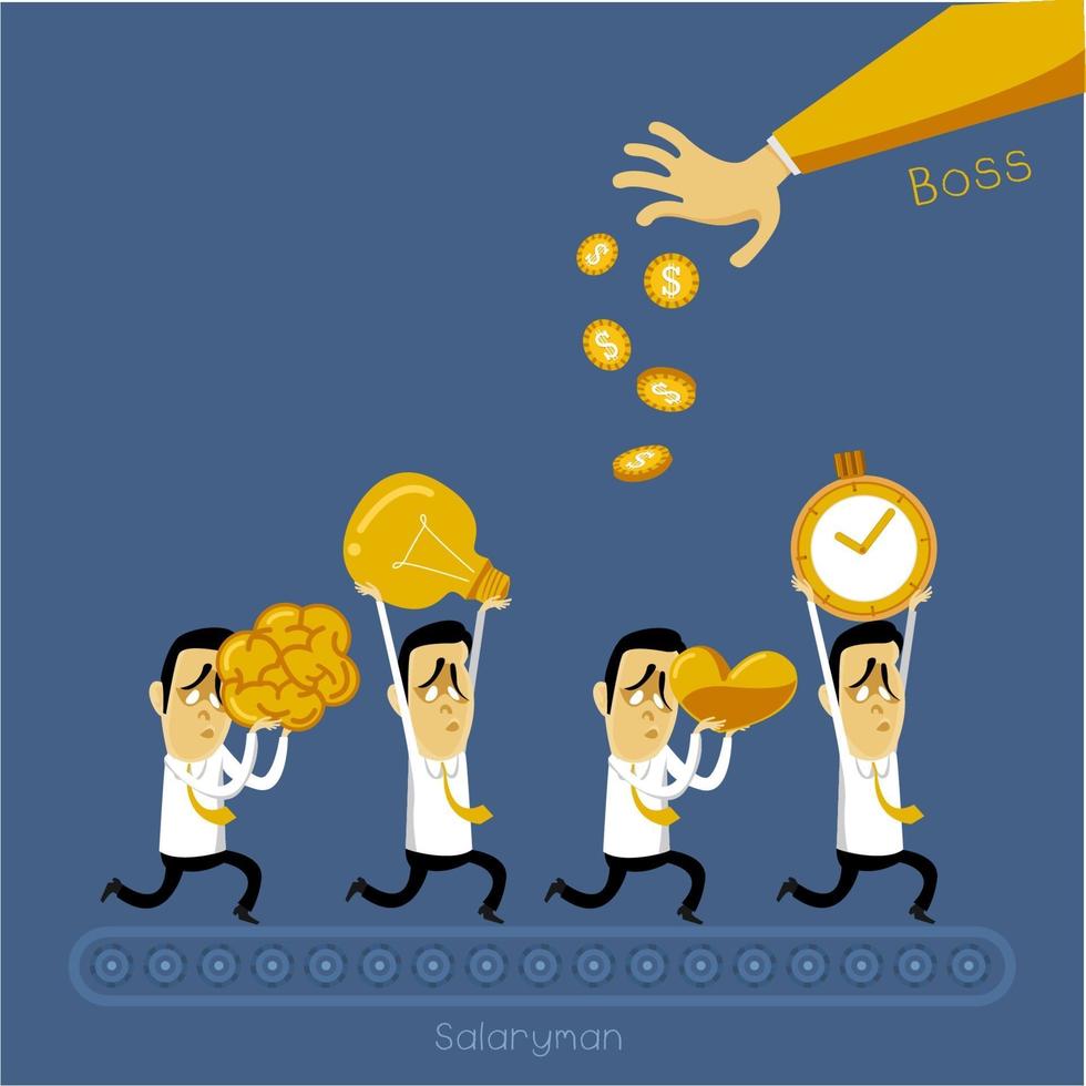 businessman walk working vector