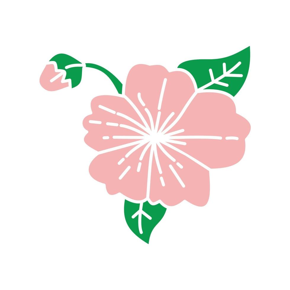 Flower Leaf Illustration Design Template vector