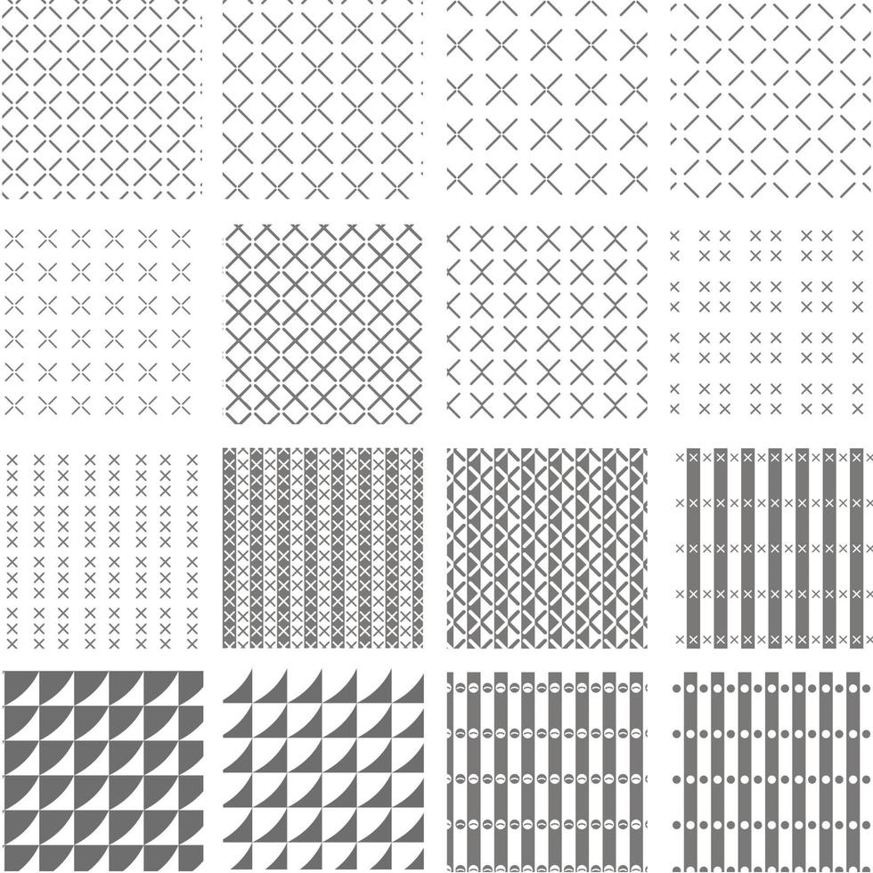 set vector background pattern