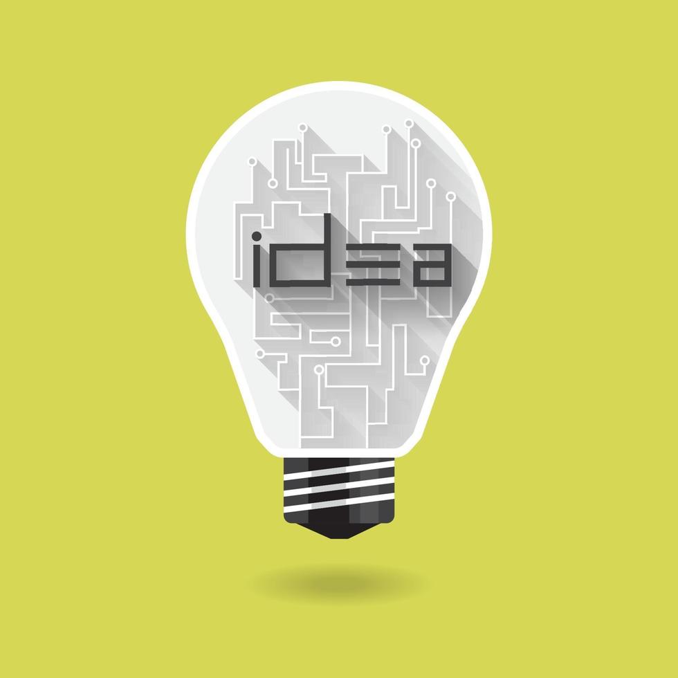 Idea light bulb vector