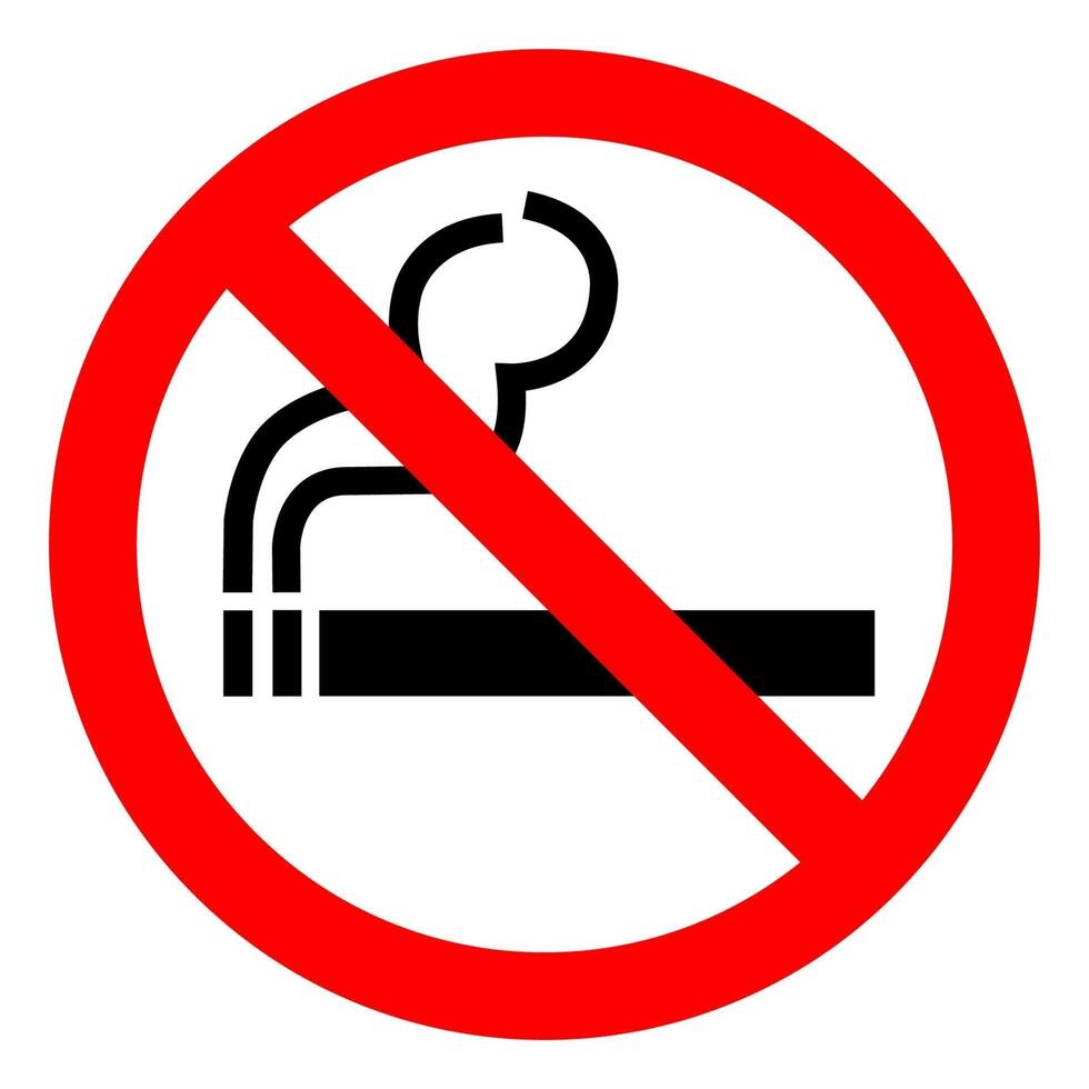 No Smoking Symbol Sign Isolate On White Background,Vector Illustration EPS.10 vector