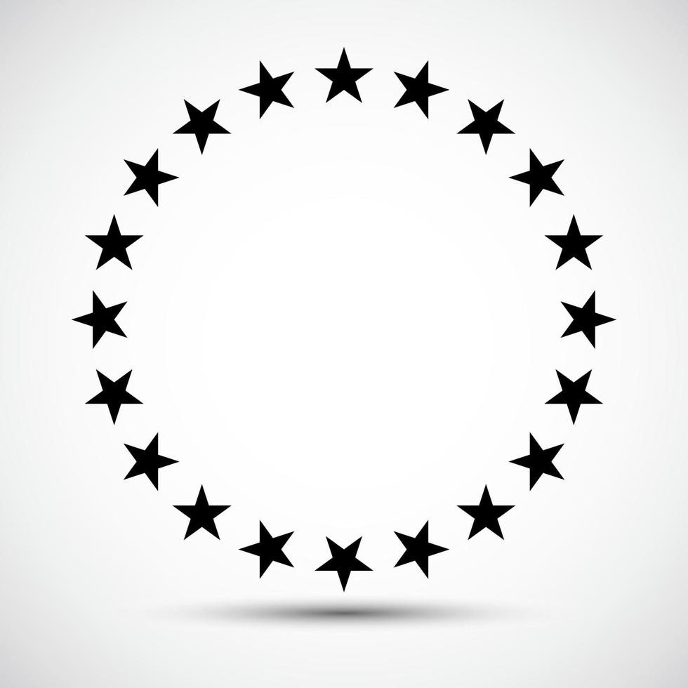 Star in circle icon Symbol Sign Isolate on White Background,Vector Illustration EPS.10 vector