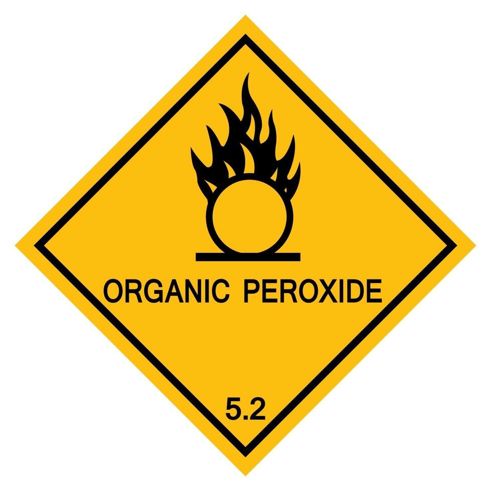 Organic Peroxide Symbol Sign Isolate On White Background,Vector Illustration EPS.10 vector