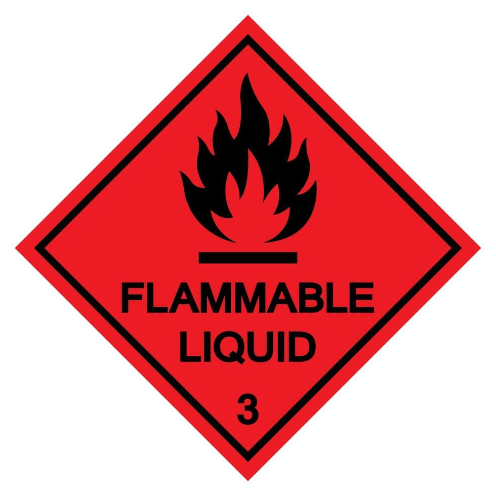 Flammable Liquid Symbol Sign Isolate On White Background,Vector Illustration EPS.10 vector