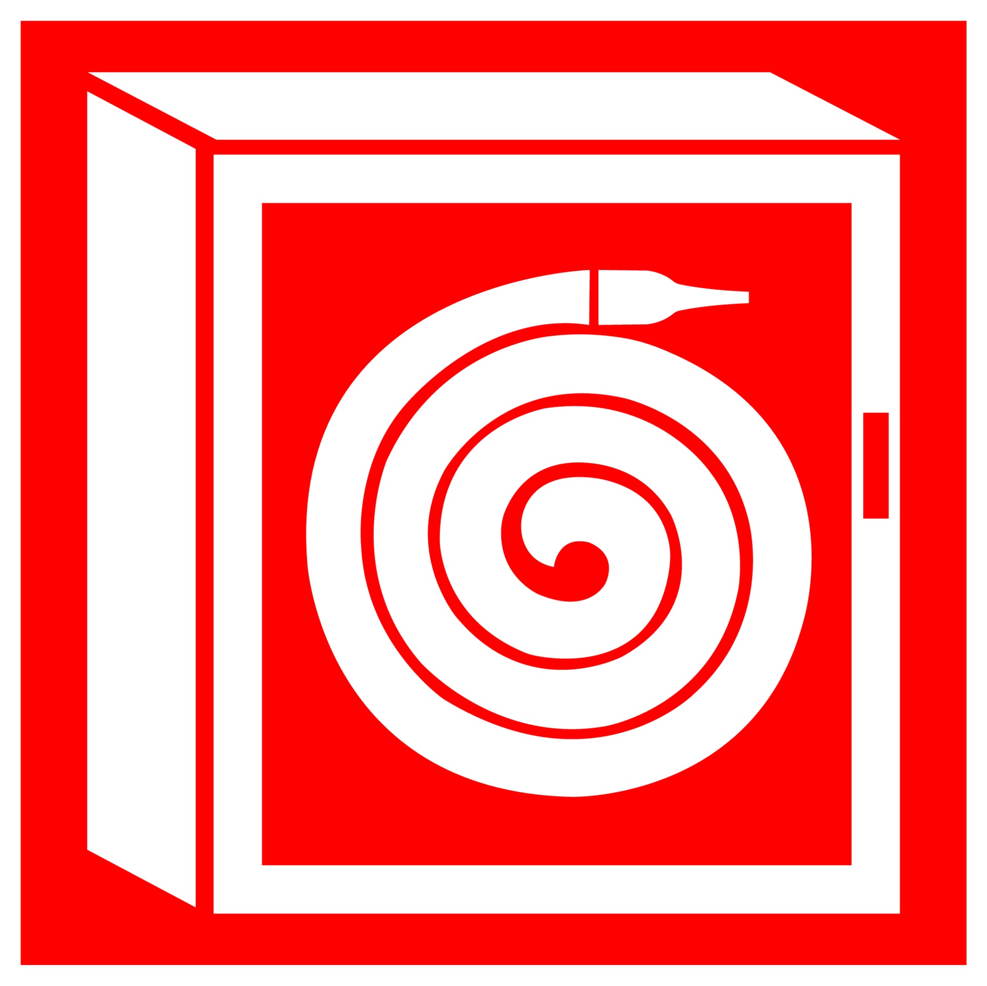 Fire Hose Reel Symbol Sign Isolate On White Background,Vector Illustration EPS.10