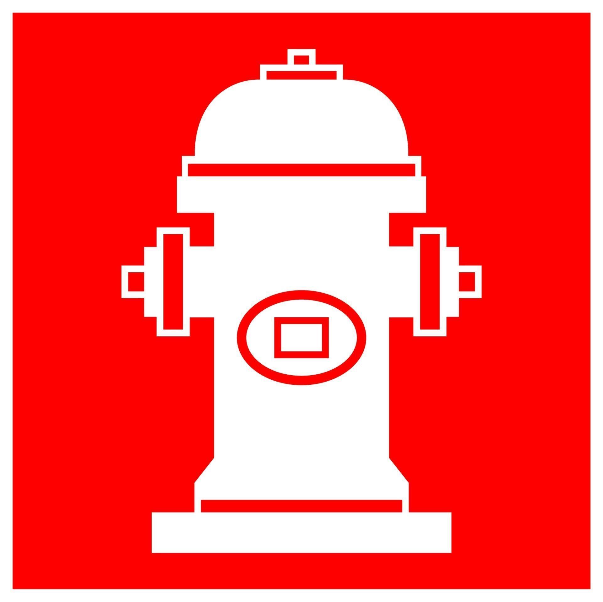 Fire Hydrant Symbol Sign Isolate On White Background,Vector