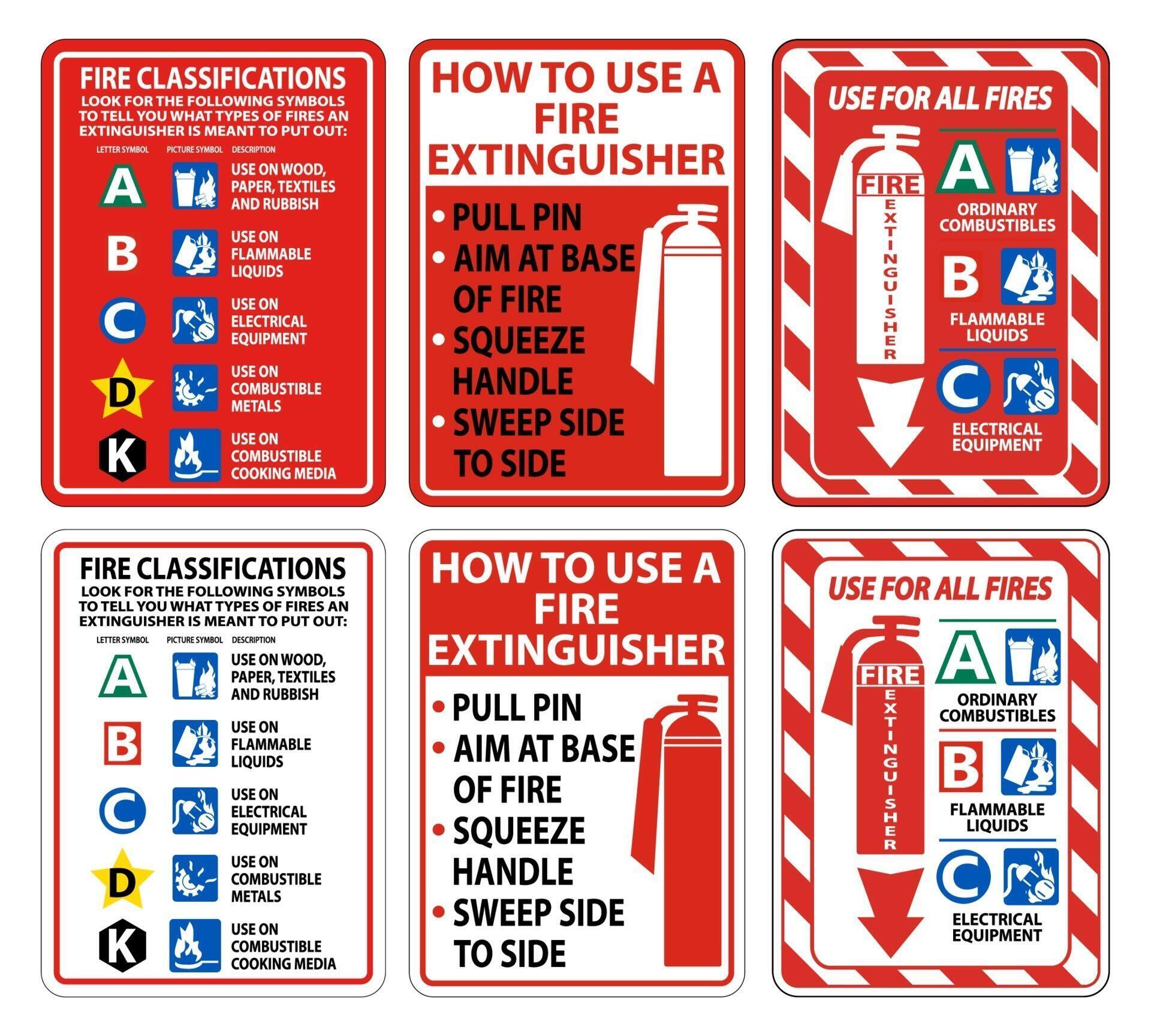 Printable Fire Extinguisher Instructions - Printable World Holiday