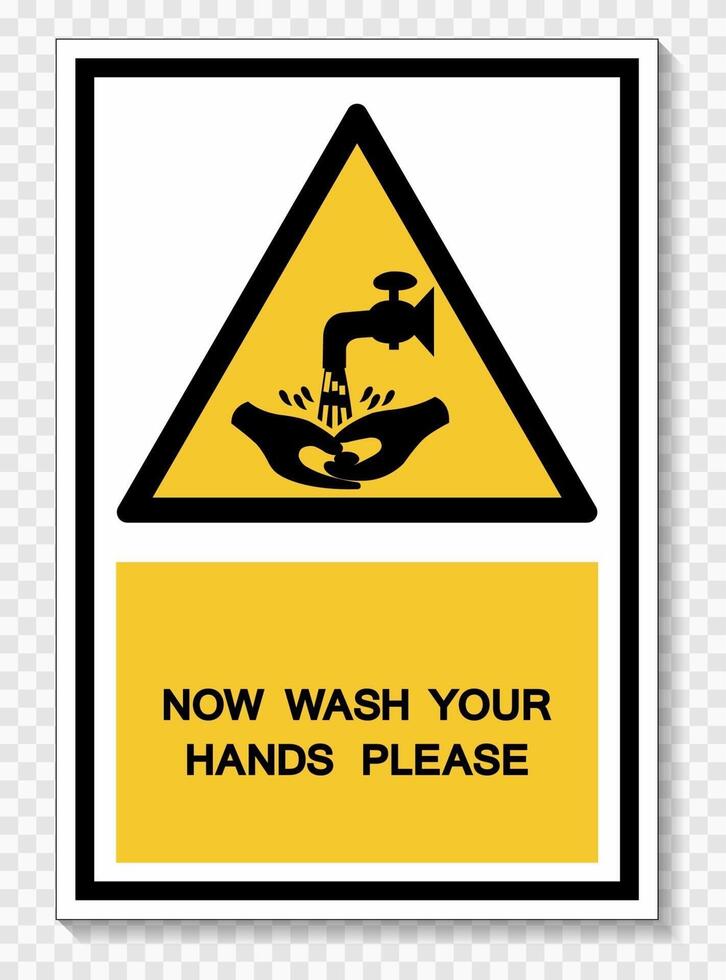 Symbol Wash Your Hands Please Isolate On White Background,Vector Illustration EPS.10 vector