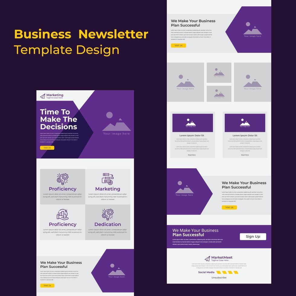Colorful Latest Business Strategy Discussions Email Newsletter template vector