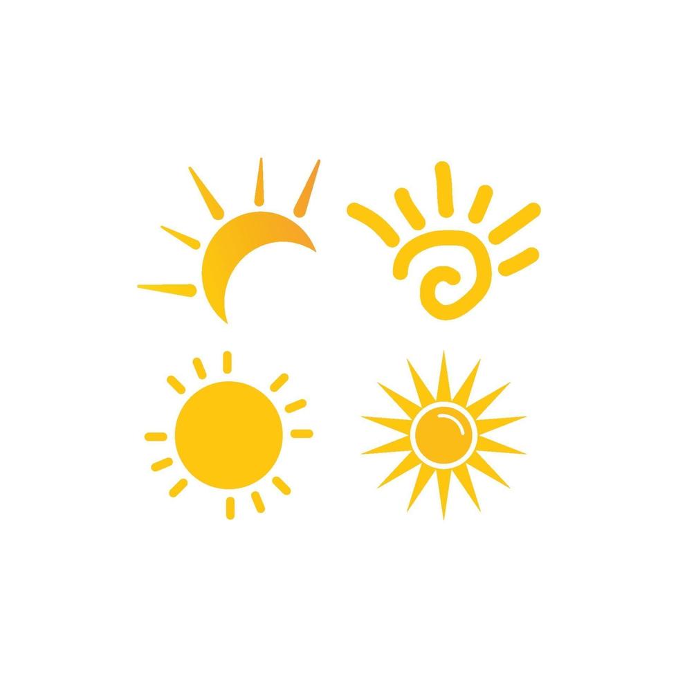 sun illustration logo vector