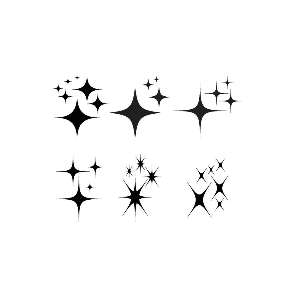 sparkling icon template vector