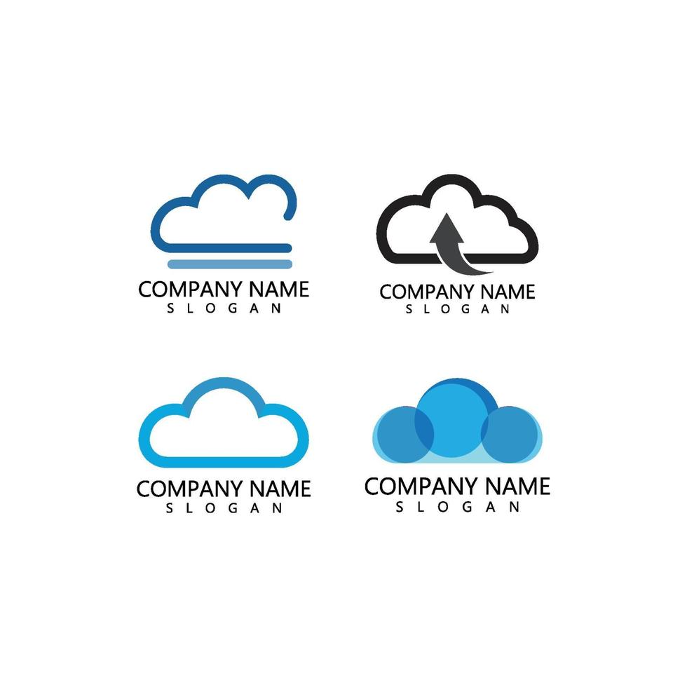 cloud logo vector