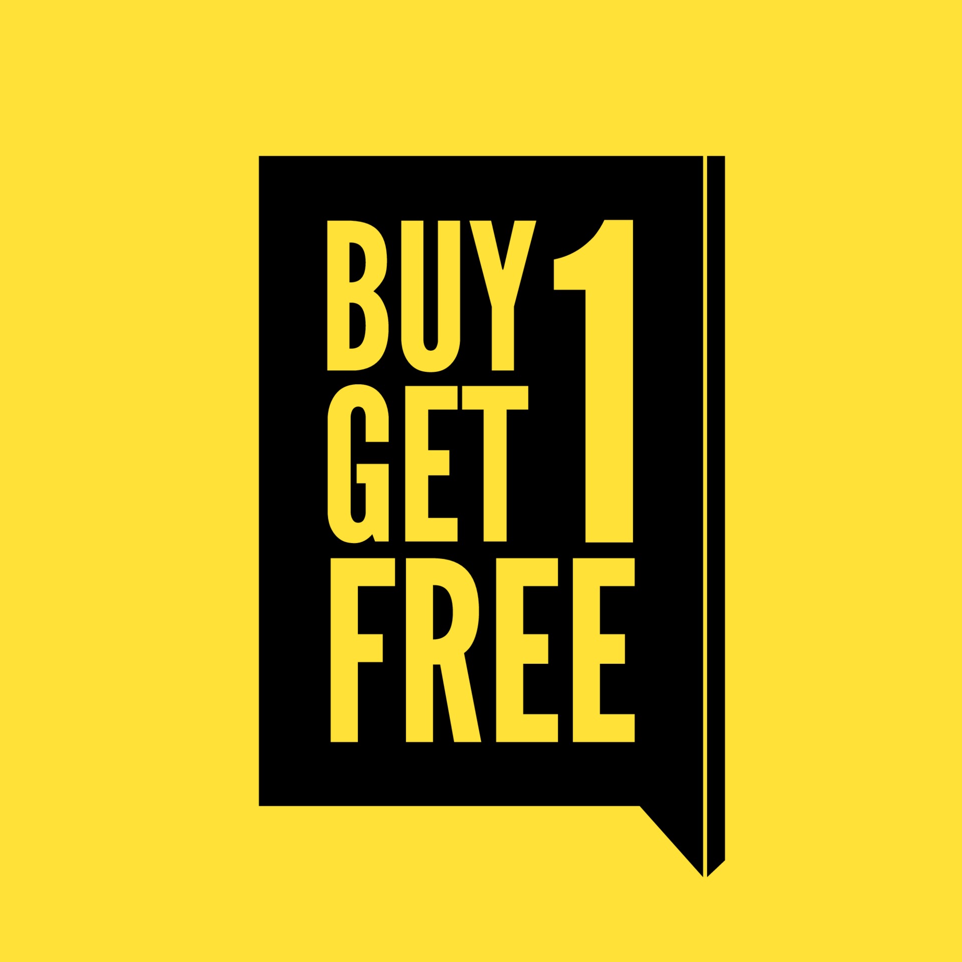 Buy 1 Get 1 Free Buy One Get One Free Sale Banner Discount Tag