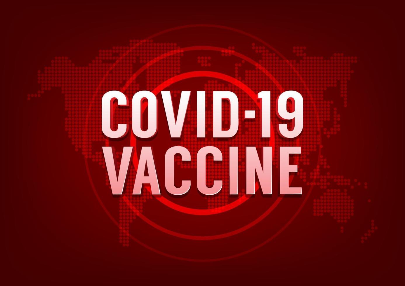 concepto de noticias mundiales sobre la vacuna covid-19. Actualización de la enfermedad por coronavirus. vector