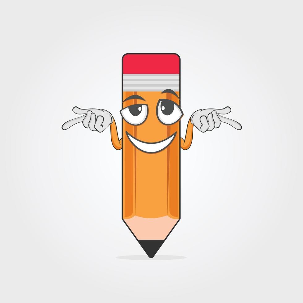 Illustration Vector Graphic Of Pencil Character