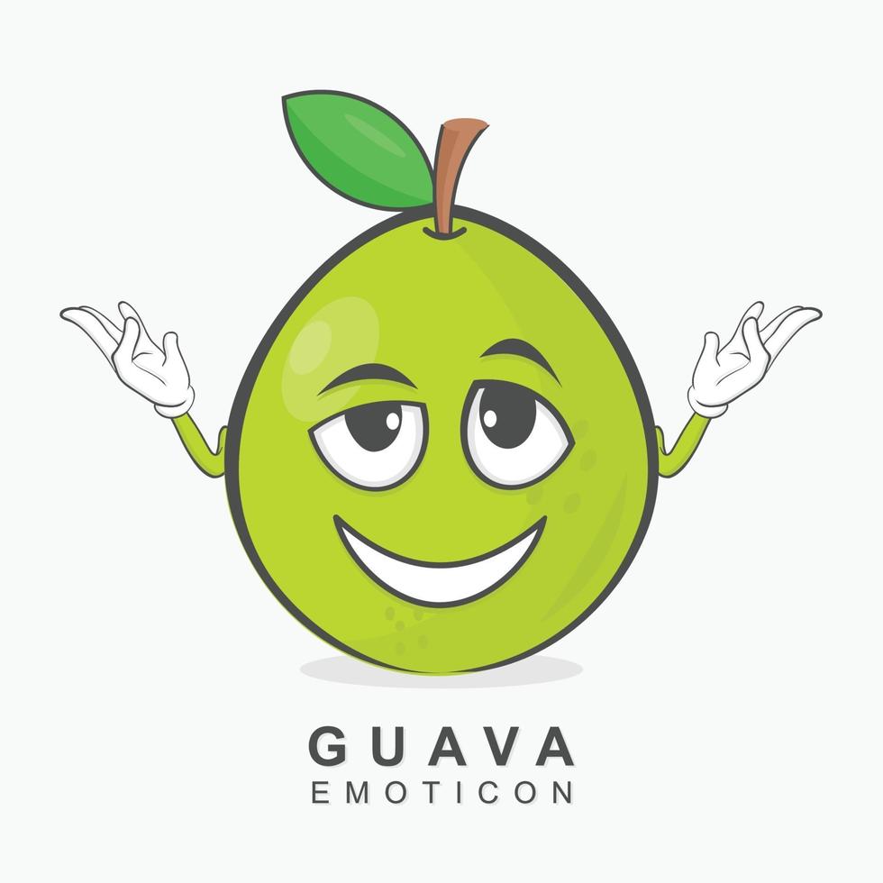 Ilustración vectorial gráfico de carácter guayaba vector