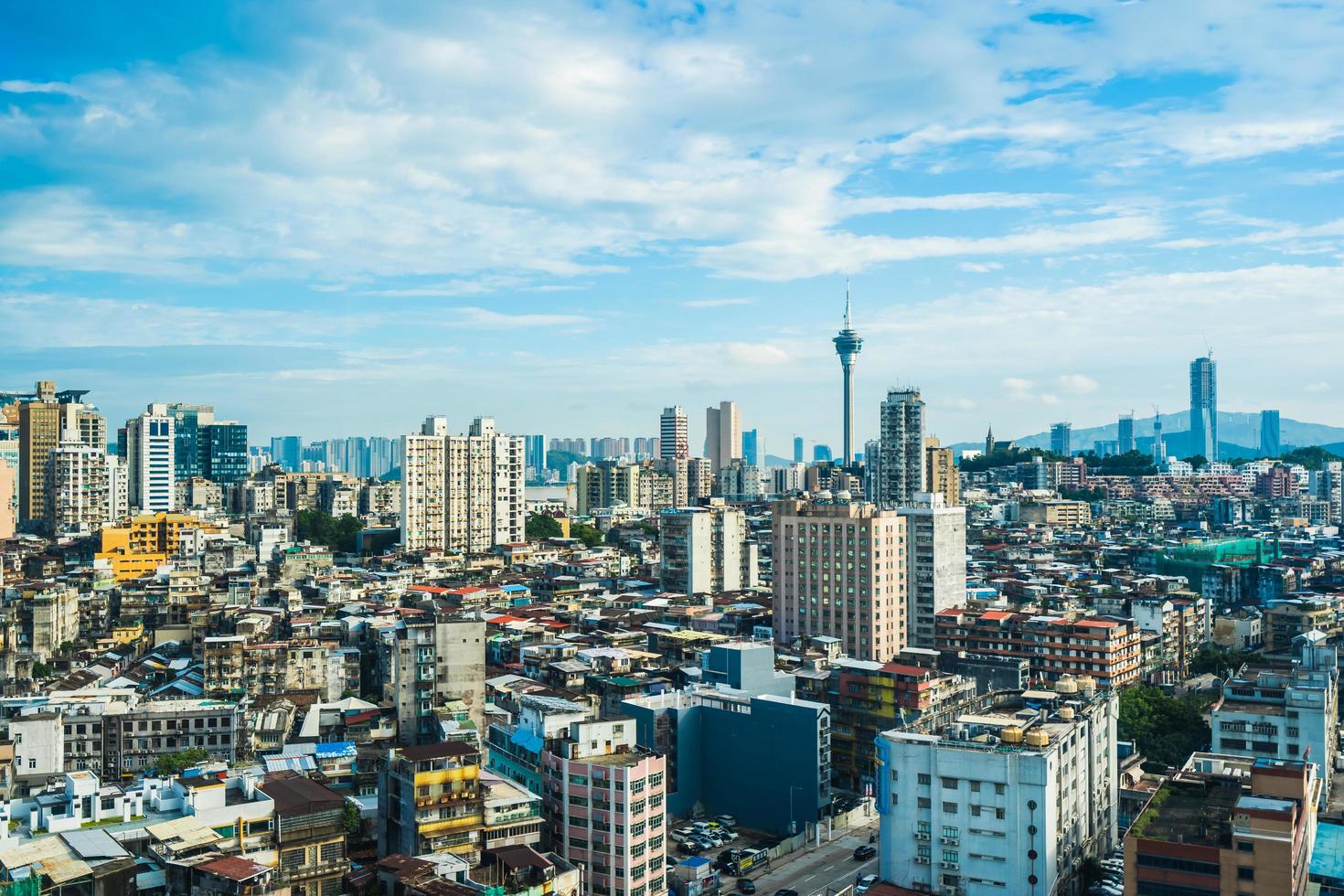 Cityscape of Macau city, China photo