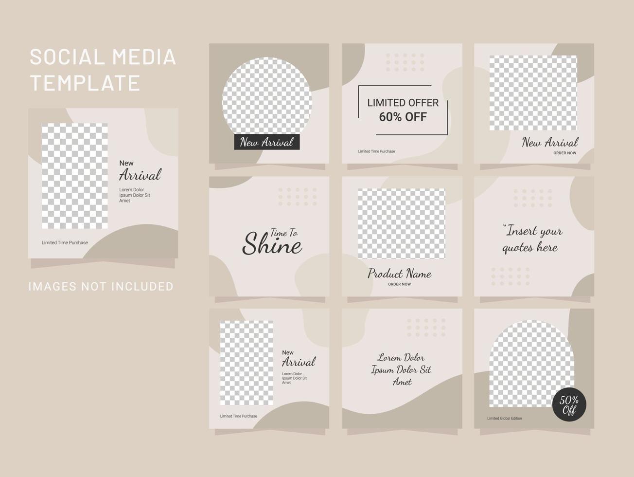 Template Puzzle Design Fashion Women Feed vector