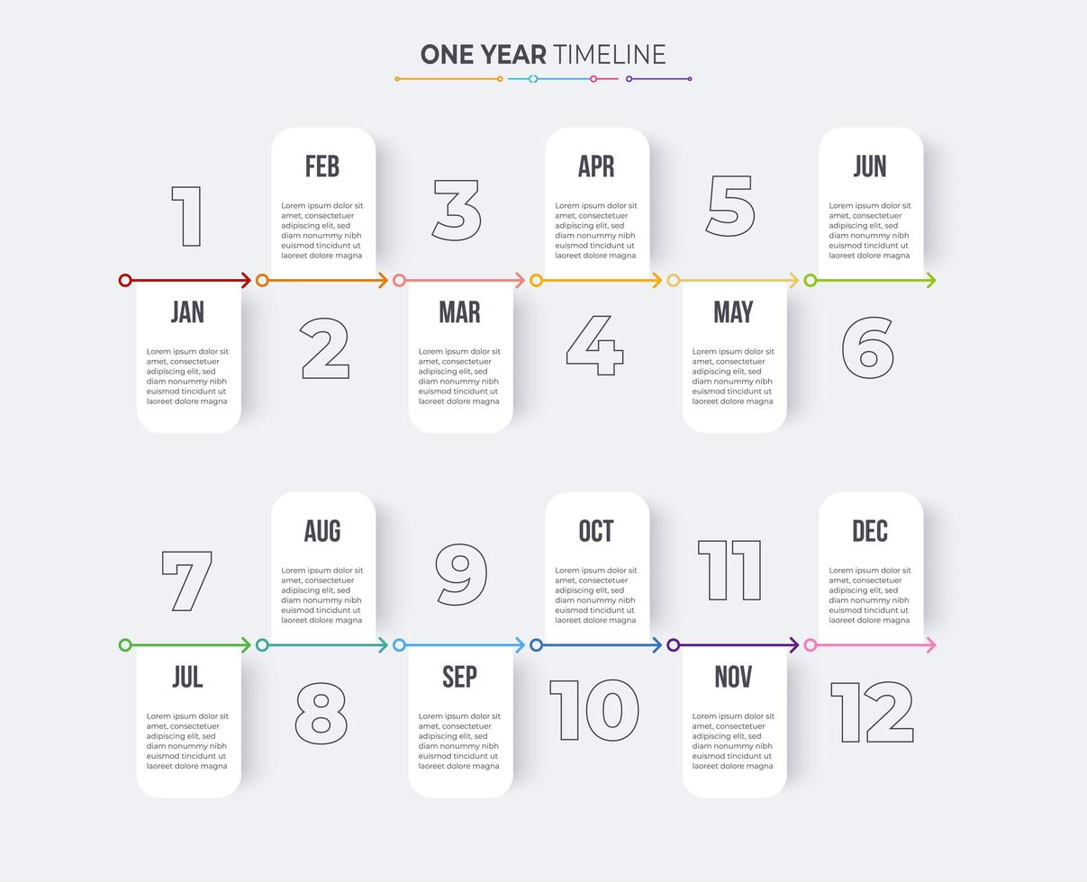Timeline infographics template. Milestone or process diagram concept. vector