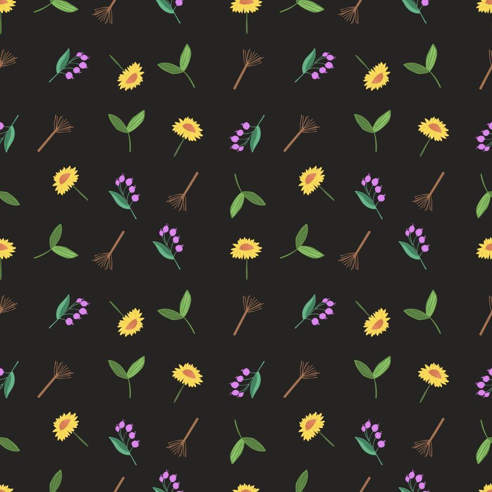 flower cute pattern seamles vector