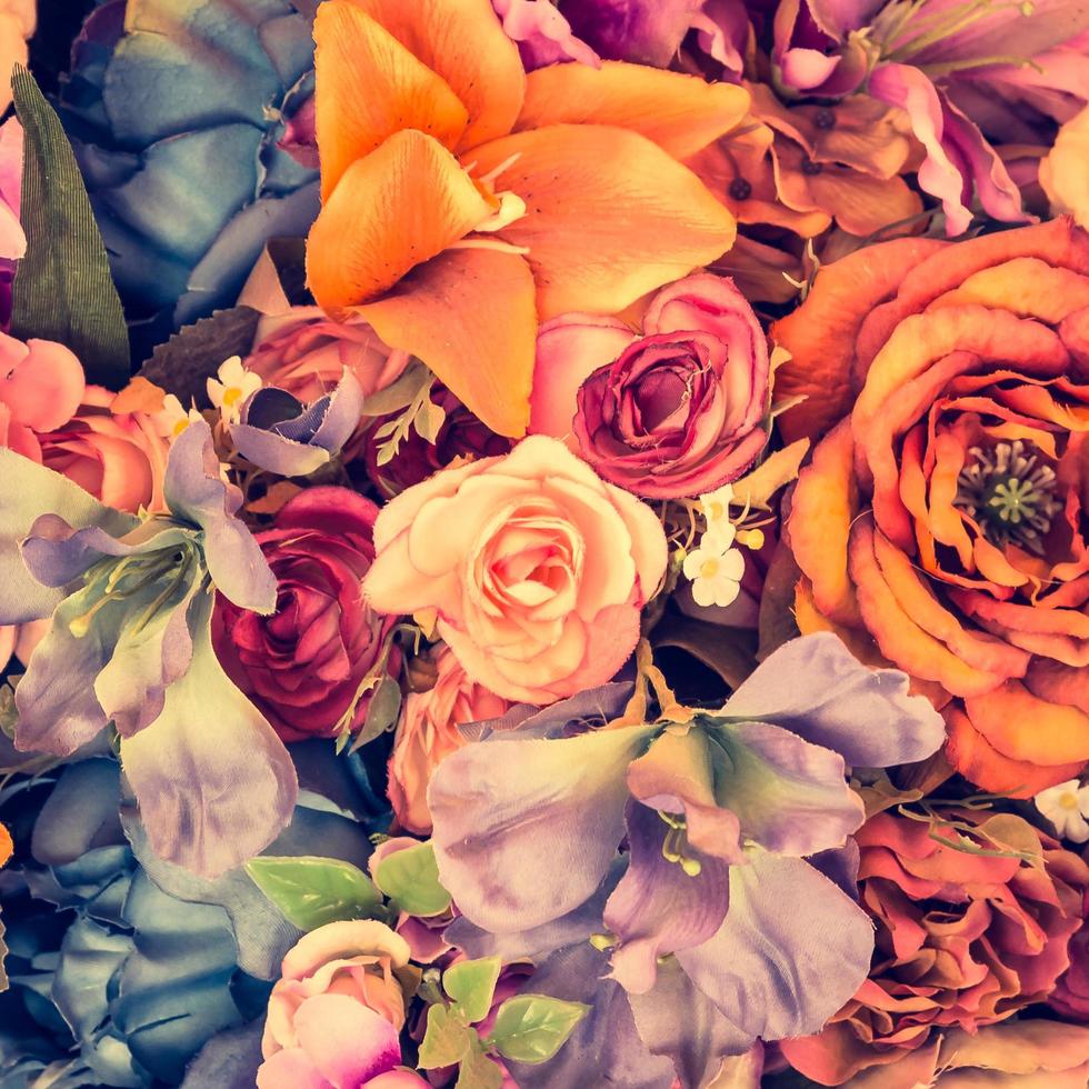 Vintage flower background photo