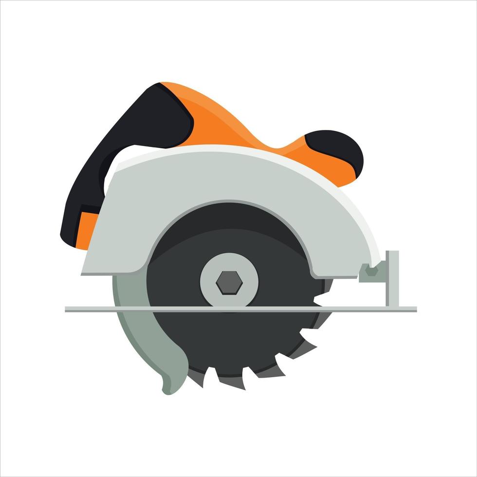 Vector design of manual circular saw