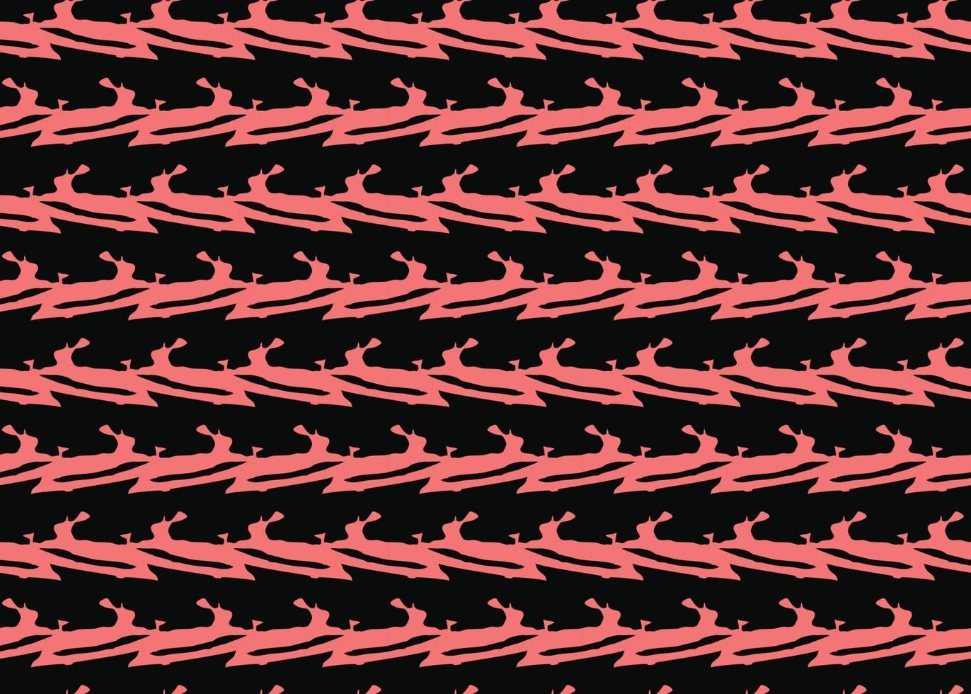 Vector texture background, seamless pattern. Hand drawn, black, red colors.