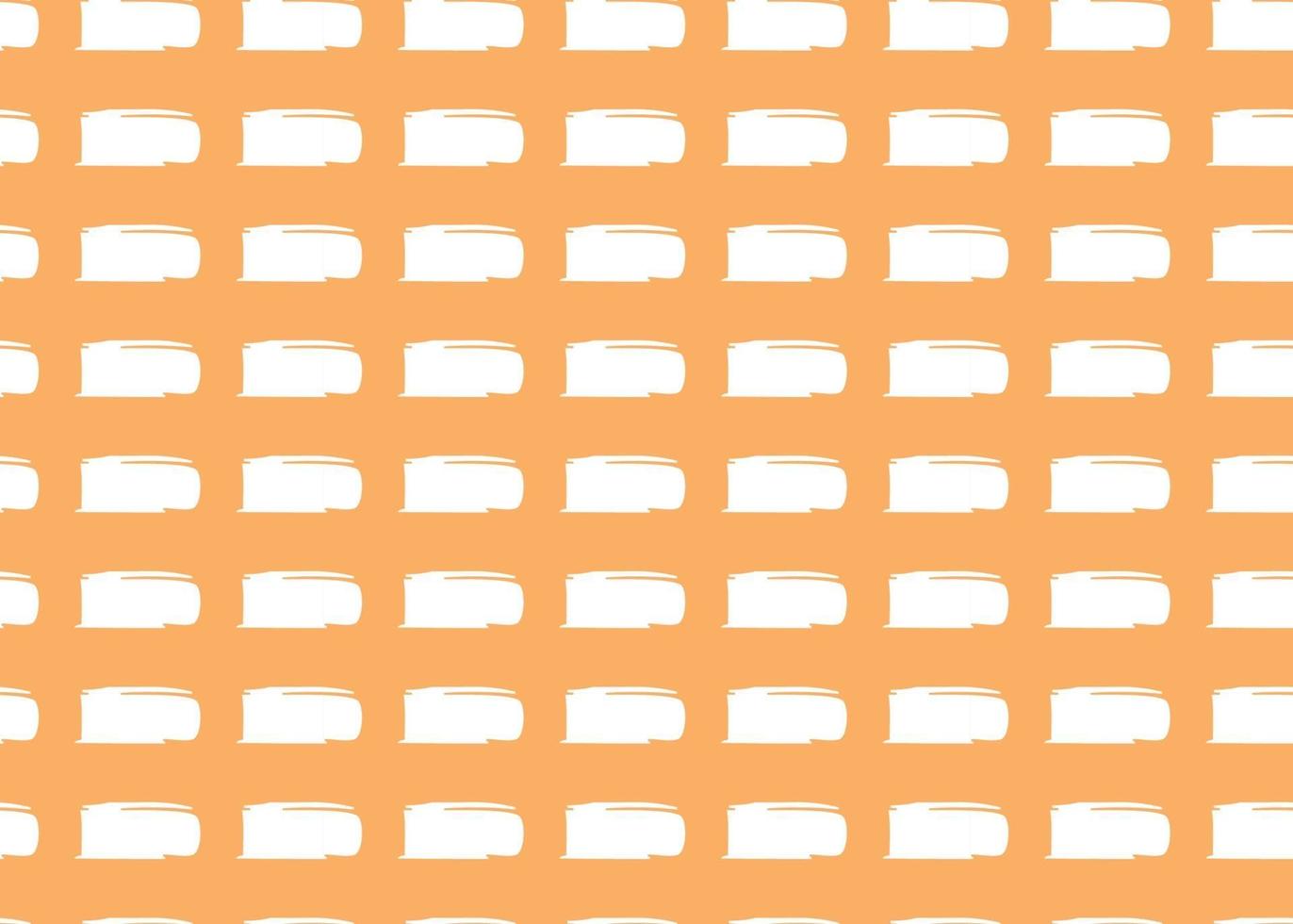 Vector texture background, seamless pattern. Hand drawn, orange, white colors.