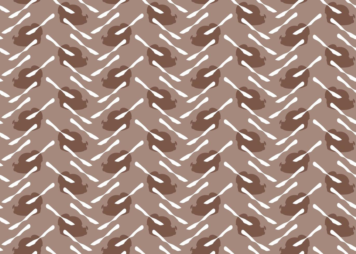 Vector texture background, seamless pattern. Hand drawn, brown, white colors.