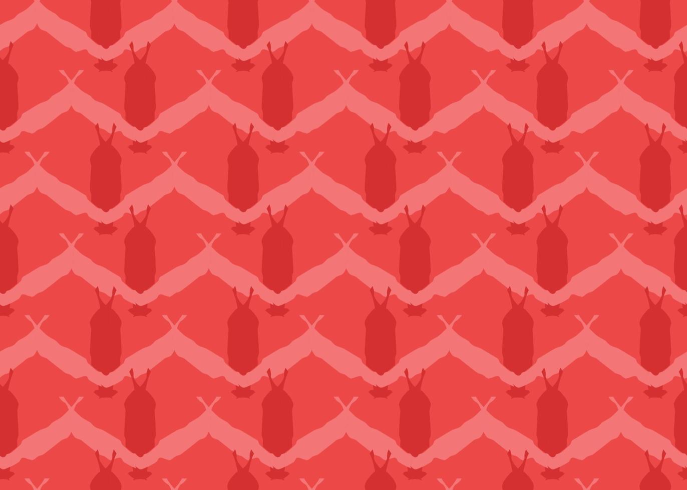 Vector texture background, seamless pattern. Hand drawn, red colors.