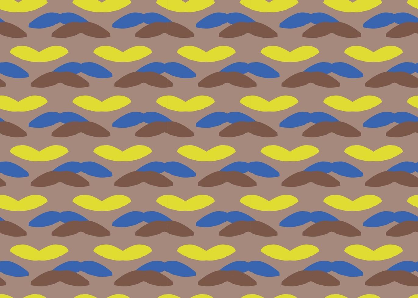 Vector texture background, seamless pattern. Hand drawn, brown, yellow, blue colors.