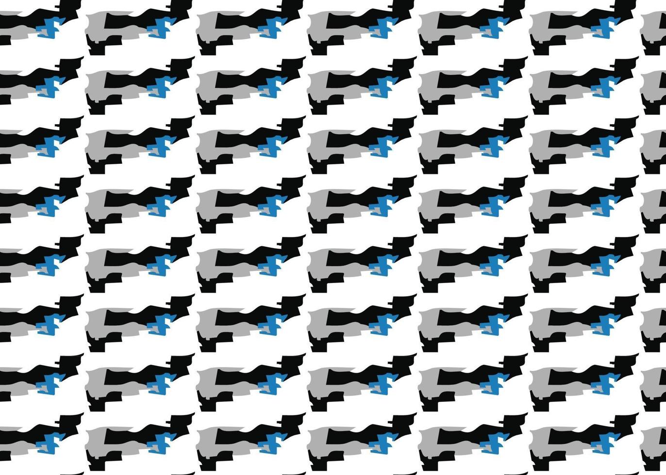 Vector texture background, seamless pattern. Hand drawn, black, grey, blue, white colors.