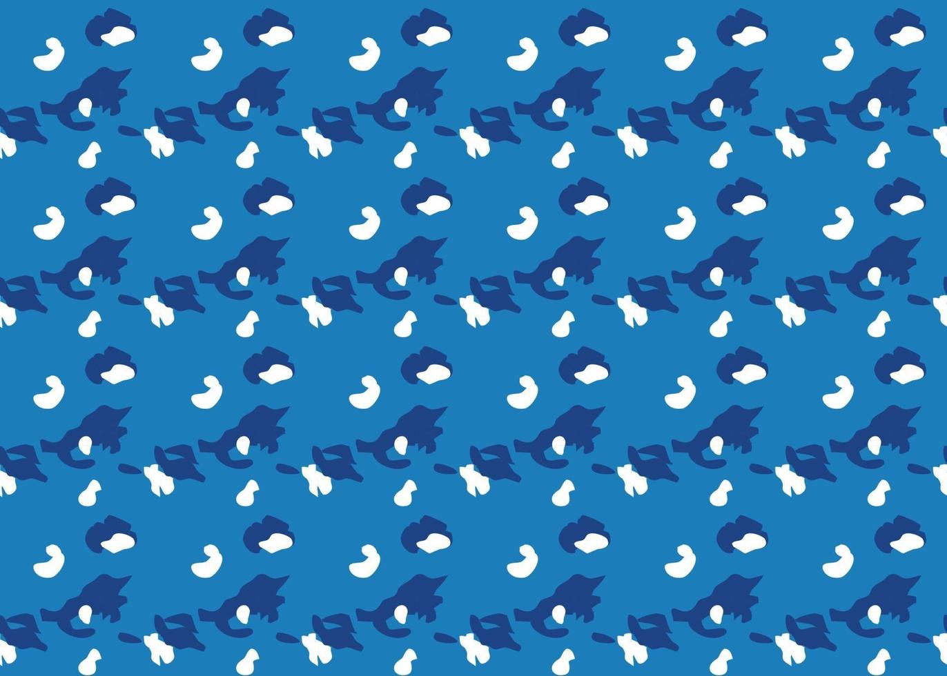 Vector texture background, seamless pattern. Hand drawn, blue, white colors.