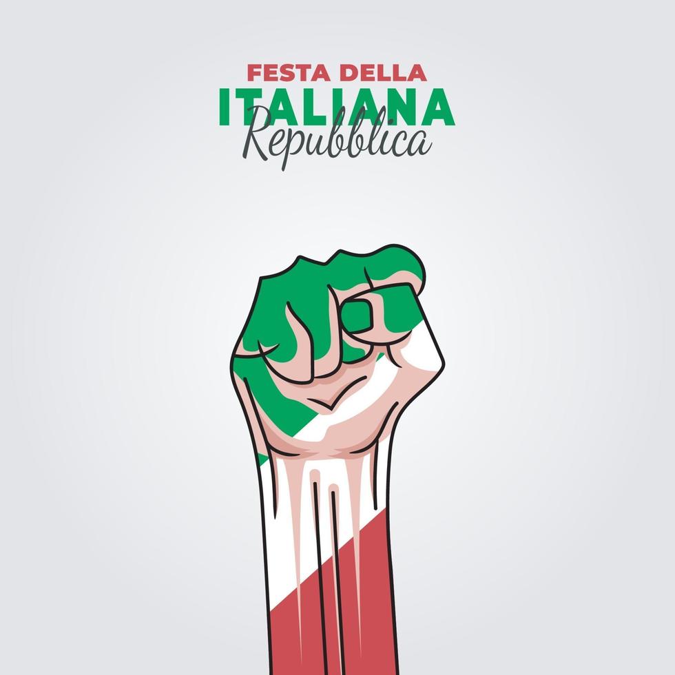 Republic Day of Italy poster vector