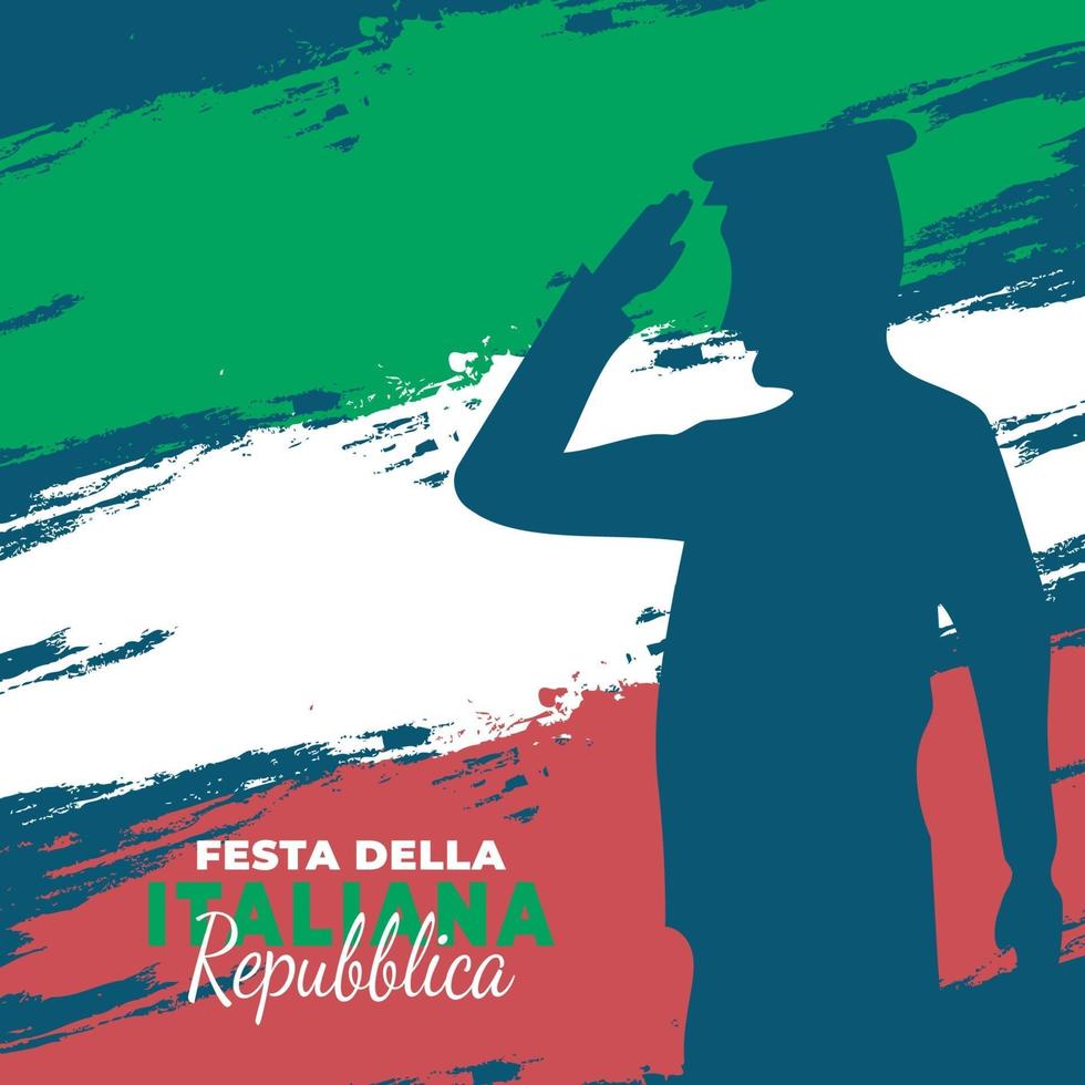 Republic Day of Italy poster vector