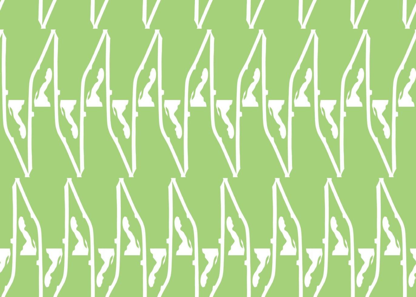 Vector texture background, seamless pattern. Hand drawn, green, white colors.