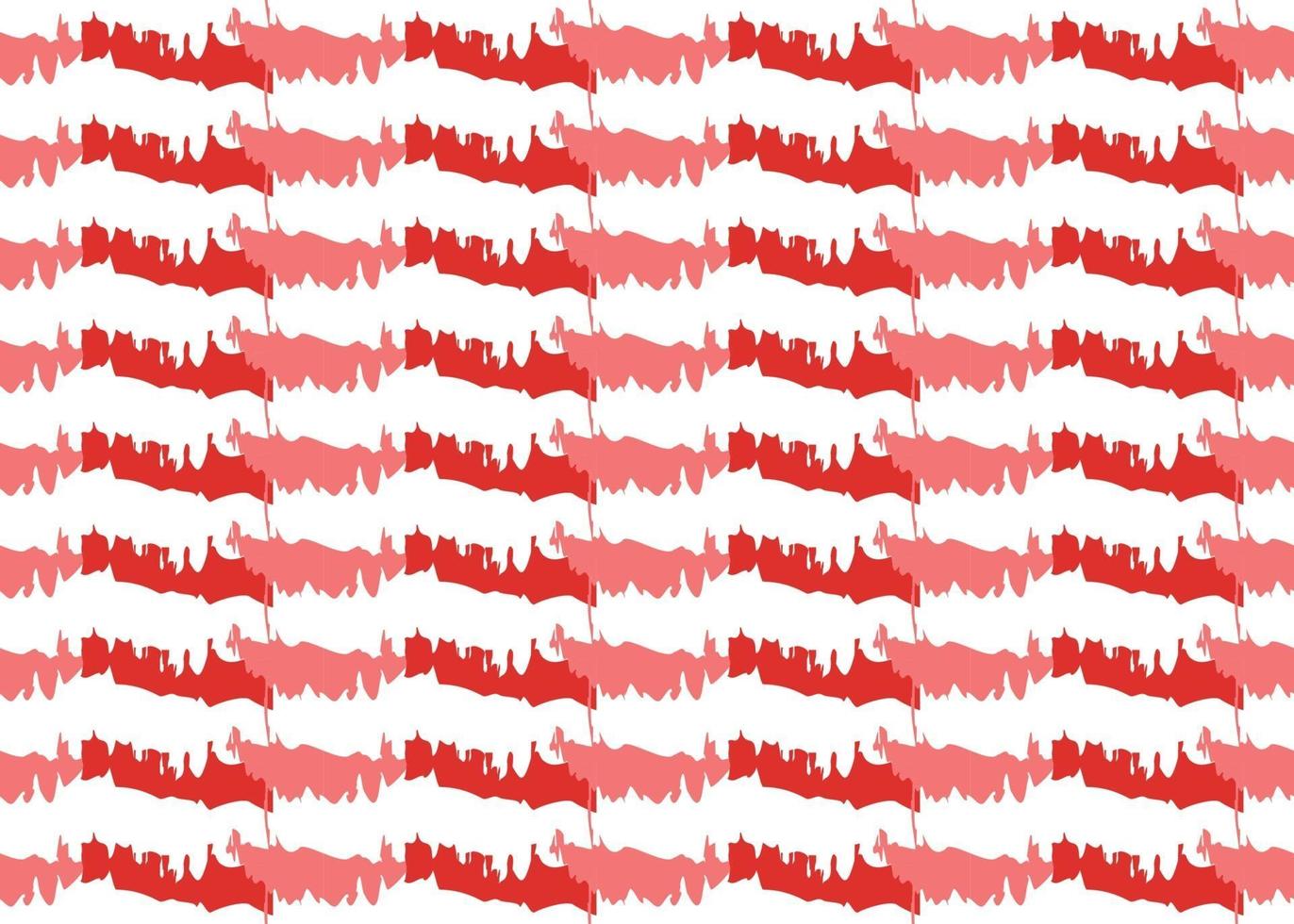 Vector texture background, seamless pattern. Hand drawn, red, white colors.