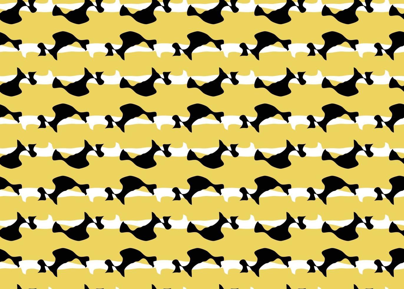 Vector texture background, seamless pattern. Hand drawn, yellow, black, white colors.