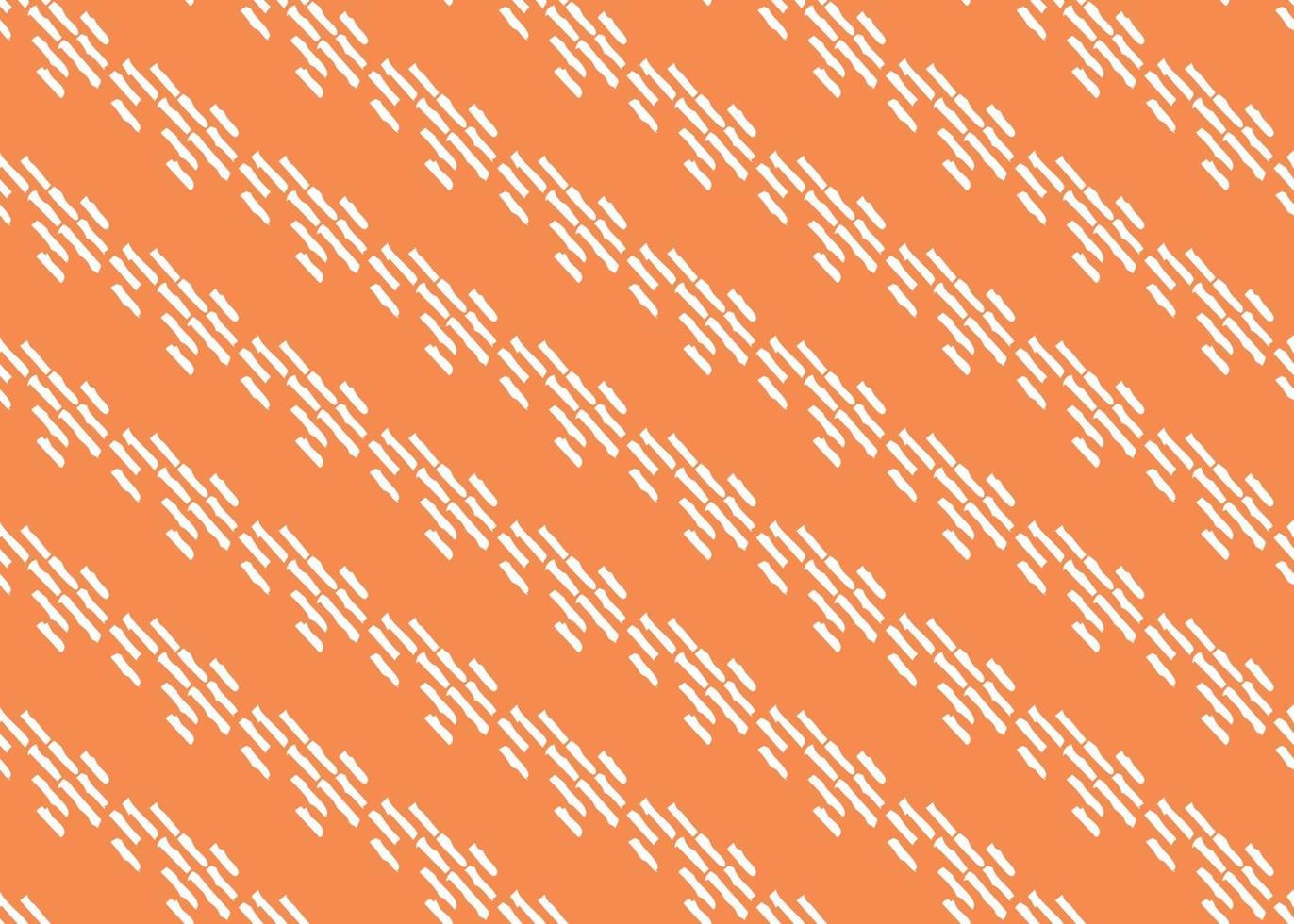 Vector texture background, seamless pattern. Hand drawn, orange, white colors.